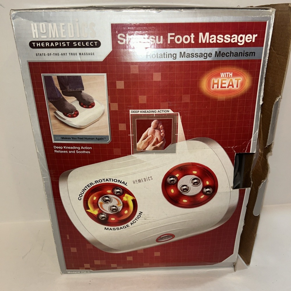 Homedics Shiatsu Foot Massager # FM-SC Therapist Select Heated Rotating‎ Massage